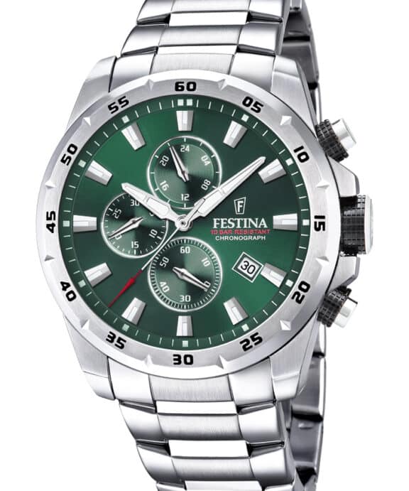 FESTINA CHRONO 100 METER VANDTÆT UR HERRE MED LÆNKE - F20463/3