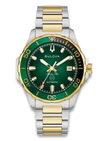 BULOVA MARINE STAR GRØN SKIVE - 98B467
