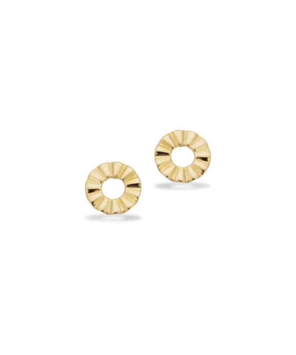 SCROUPLES PLISSÉ ØRESTIK I 8 KARAT GULD - 124983