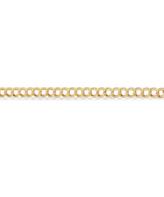 SCROUPLES BISMARK ARMBÅND I FORGYLDT SØLV 17,5+2,5 CM - 39352A,M