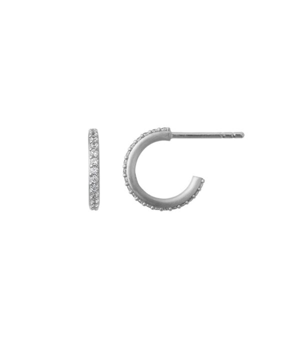 BYBIEHL SPARKLE HOOPS MINIATURE I SØLV - 4-035A-R