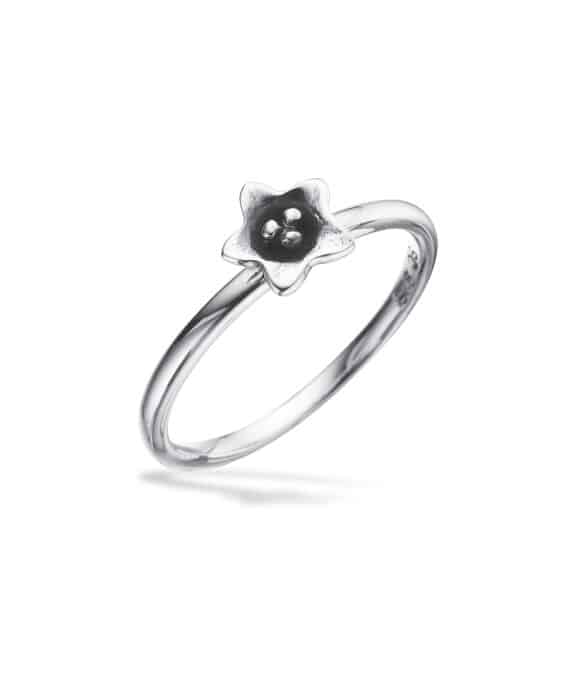 SCROUPLES BØRNE RING I SØLV MED BLOMST - 725042