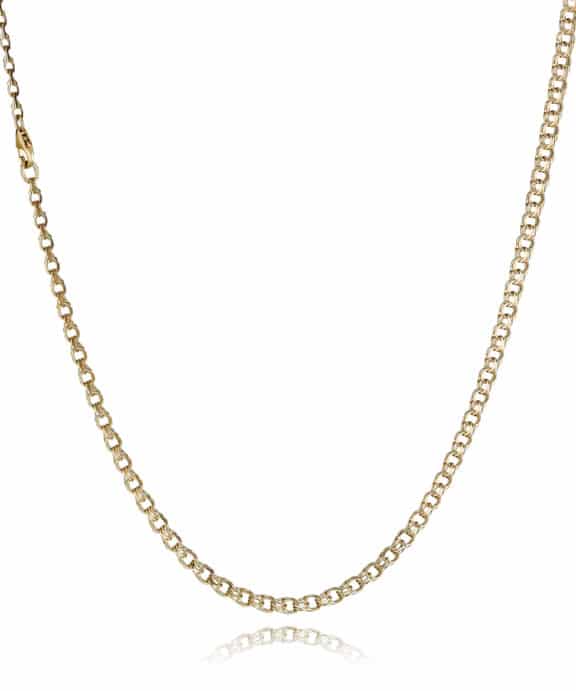 BNH BISMARK HALSKÆDE I LIGE LØB 14 KARAT GULD 45 CM - B1435045LC