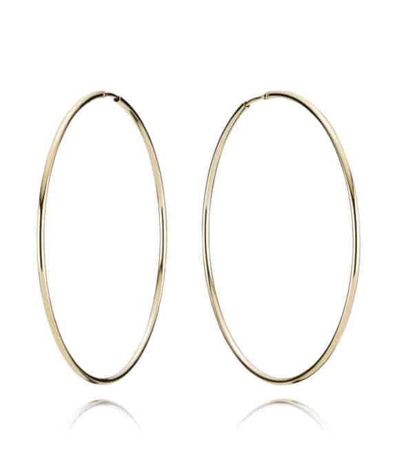 BNH CREOL ØRERINGE I 8 KARAT GULD 57 MM - CR815057