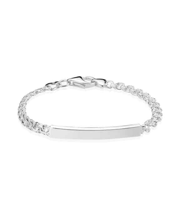 BNH BISMARK I SØLV MED PLADE 18,5 CM - SB35018PC