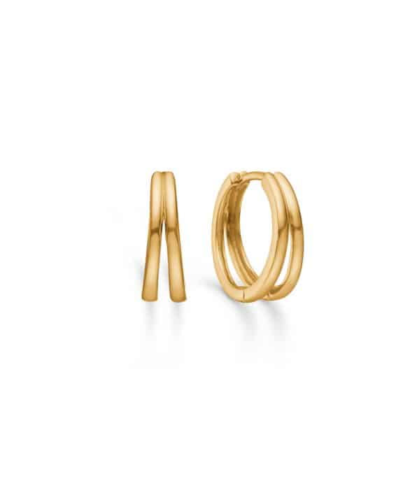 STUDIO Z ORO ØRERINGE I FORGYLDT SØLV 16 MM - 7210400