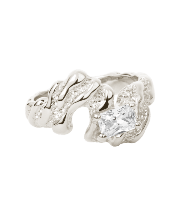 CAMILLE BRINCH FLARE ZEBRA RING I SØLV - FZR