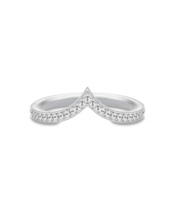 JULIE SANDLAU OCEAN CREST RING CLEAR I SØLV - RI208RHCZ