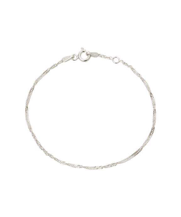CAMILLE BRINCH SMALL ZEBRA ARMBÅND I SØLV 18-19 CM - SZB-18-19