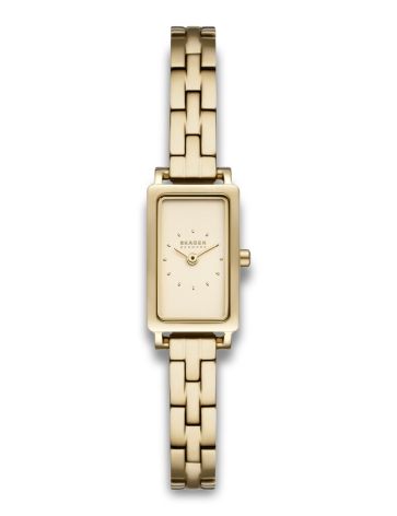 SKAGEN HAGEN MICRO GULD FARVET MED LÆNKE - SKW3154