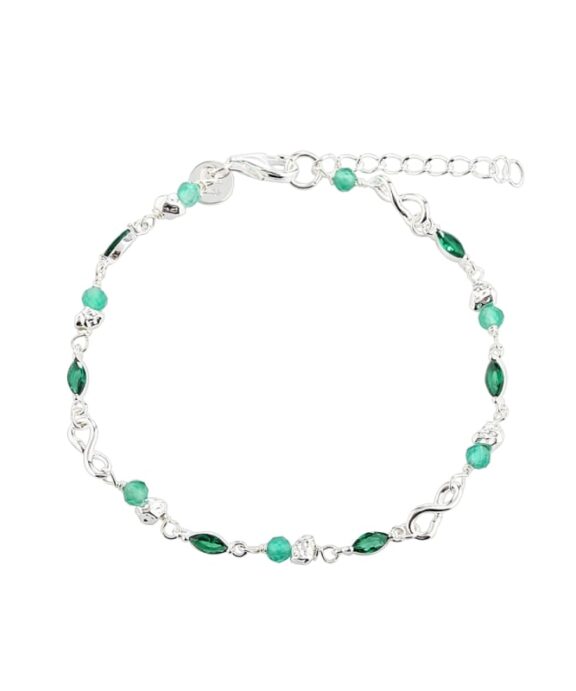 AQUA DULCE GREEN GARDEN SØLV ARMBÅND - 5975