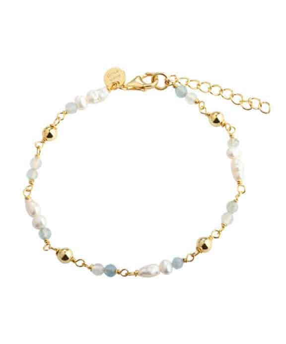 AQUA DULCE LUNELLA ARMBÅND FORGYLDT SØLV - 6691