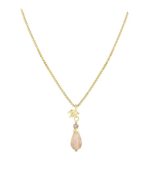 AQUA DULCE MEADOW ROSE FORGYLDT HALSKÆDE - 7171