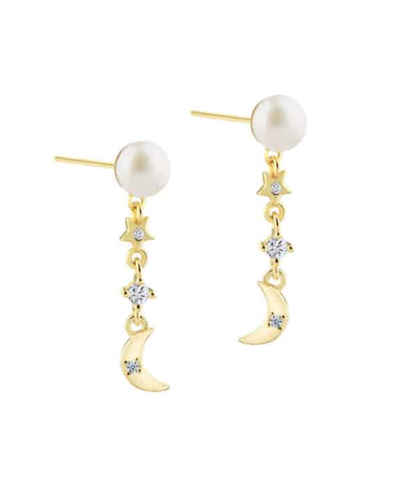 AQUA DULCE DREMLIT PEARL ØRERINGE - 7195