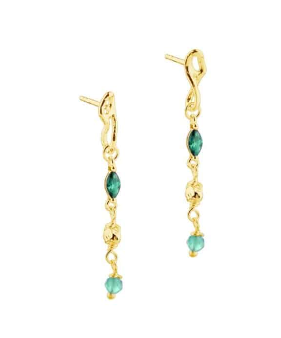 AQUA DULCE GREEN GARDEN ØRERING FORGYLDT - 5972