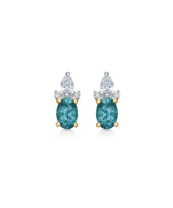 MADS Z SAPPHIRE WHISPER ØRESTIK I 14 KARAT GULD MED SAFIR - 1514138