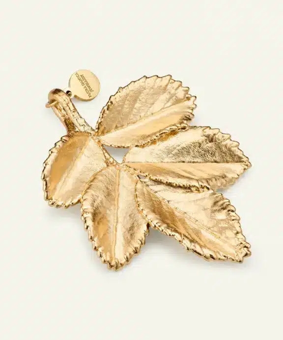 FLORA DANICA ROSENBLAD JULEPYNT MED 18 KARAT FORGYLDNING - FDJ-XMAS-ROSENBLAD-G