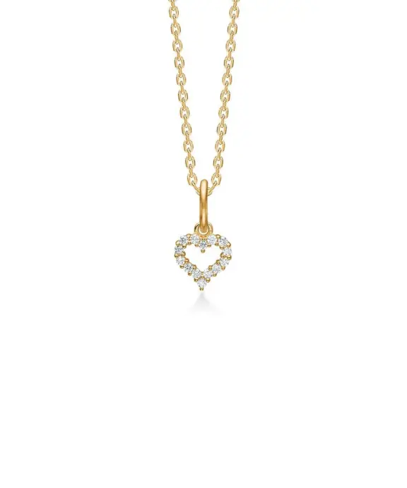 MADS Z ‘TENDER HEART’ VEDHÆNG 6 MM 14 KARAT MED BRILLANTER 0,07 CT - 1531307